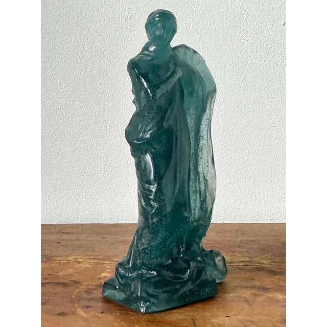 Vintage French Nancy Pate De Verre for Daum Glass Maiden For Sale - Image 10 of 12