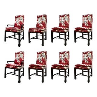 Set of 8 1970s Mario Buatta for Widdicomb Dining Chairs For Sale