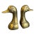 Vintage Brass Duck Head Bookends Mid Century For Sale
