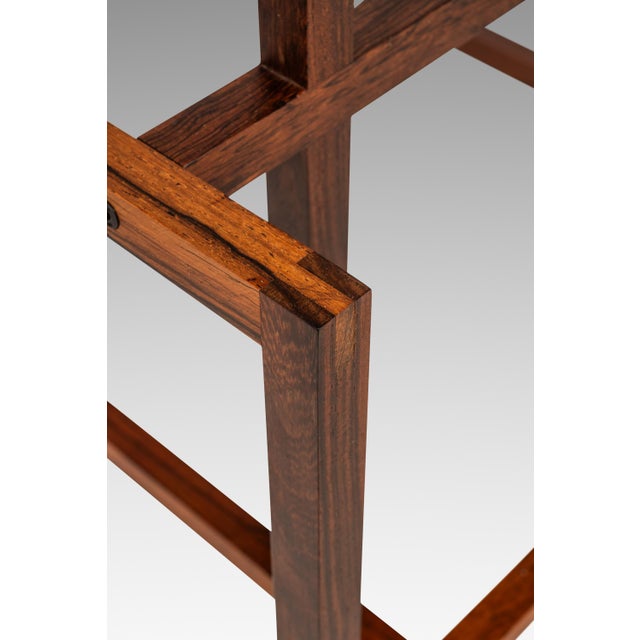 Set of Two (2) Mid-Century Danish Modern Rosewood & Smoked Glass End Tables by Henning Nørgaard for Komfort of Denmark, C. 1960's For Sale - Image 15 of 17