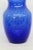 Indiana Glass Style Cobalt Blue Optic Swirl Hand Blown Vase For Sale In Miami - Image 6 of 12