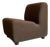 Sinuous Armchair in Brown Fabric, 1960 For Sale