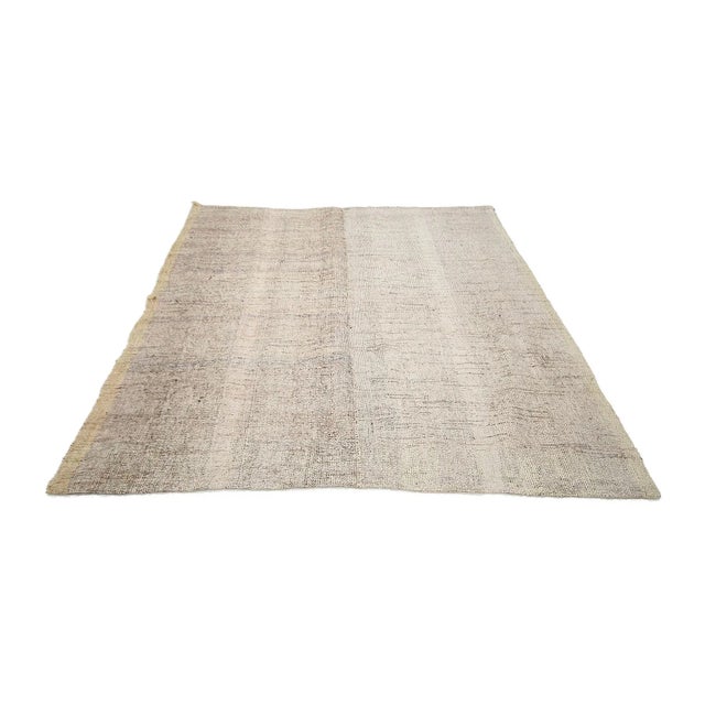 Modern vintage kilim rug from Adana region of Turkey. Approximately 45-55 years old. In vcery good condition.