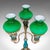 Metal Vintage Three Branch Table Lamp, English, Accent Light, Neoclassical Revival For Sale - Image 7 of 12