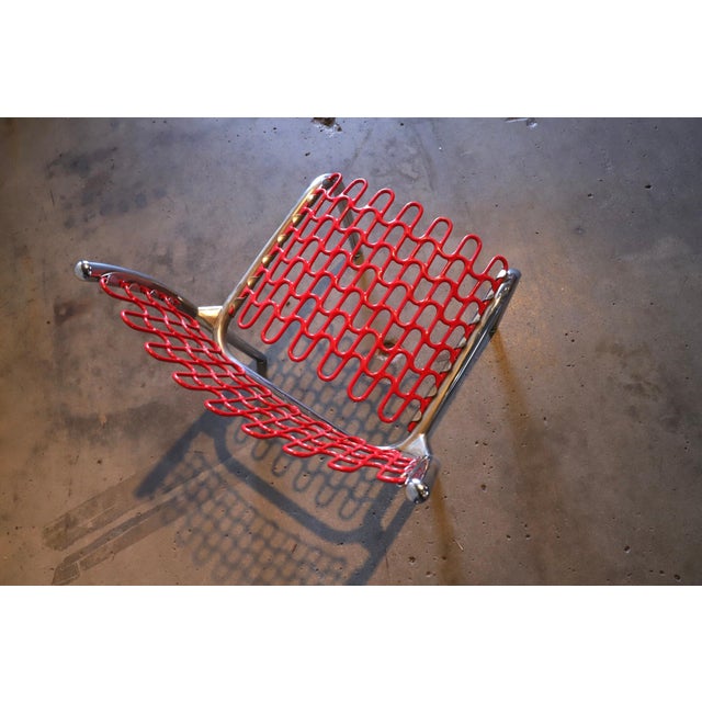 Presenting a truly rare and exceptional piece of design history - the Child's Softech Chair, designed by the renowned...