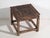 Antique Wood Square Side Table For Sale - Image 9 of 11