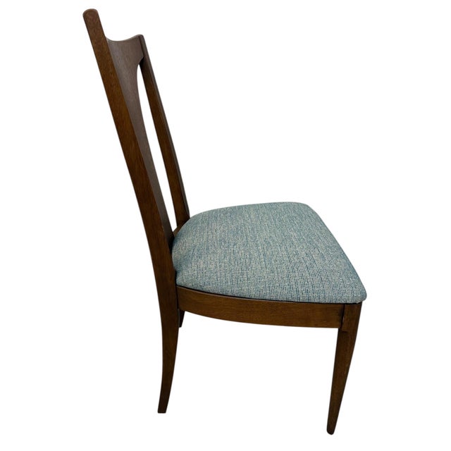 1960s Mid-Century Modern Broyhill Brasilia Walnut Dining Chairs - Set of 8 For Sale - Image 5 of 6