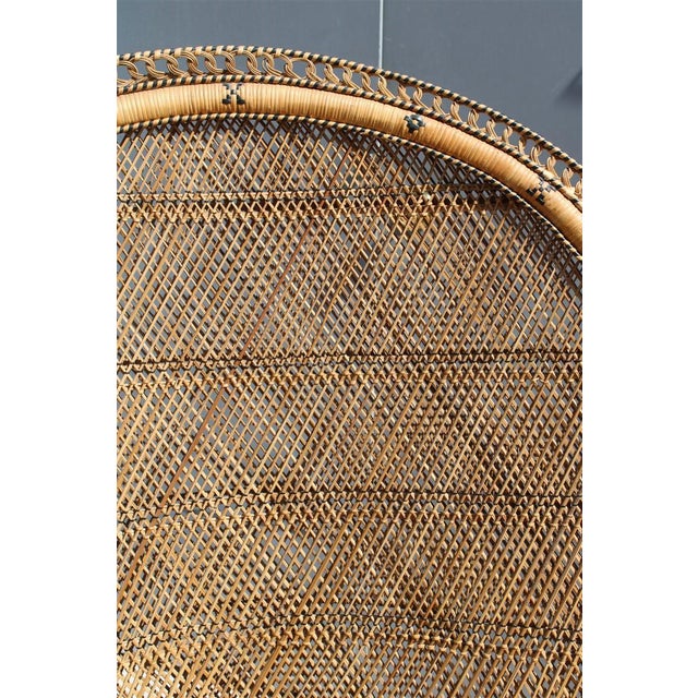 Large Italian Ornamental Peacock Chair, 1950 For Sale - Image 18 of 18