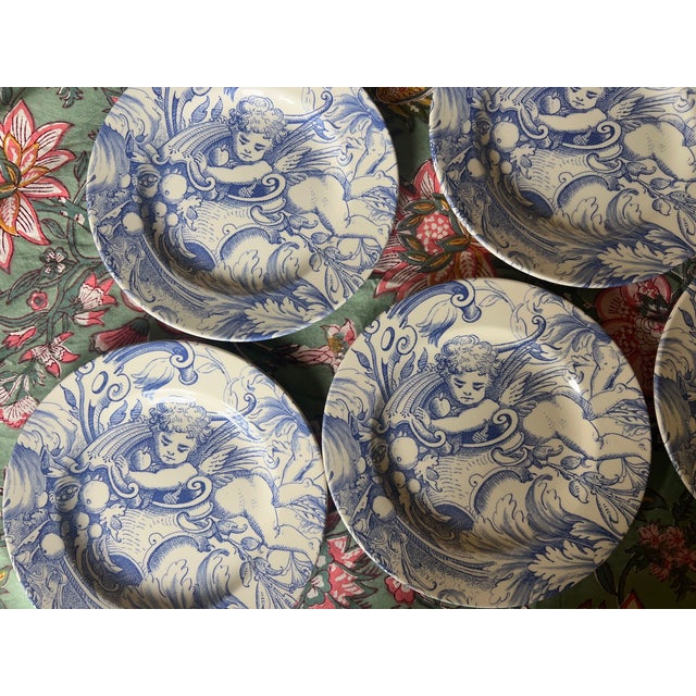 Set of 5 Copeland & Garrett English Dessert or Salad Plates For Sale In San Francisco - Image 6 of 9