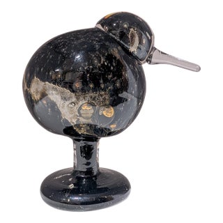 1970s Signed Kaj Franck - Baby Gull (Lokinpoikanen) Glass Bird Sculpture - Nuutajärvi Notsjo For Sale