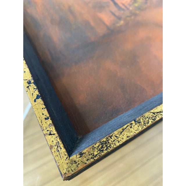 Folk Art Original Farmhouse Painting Signed (1972) For Sale - Image 6 of 13