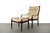 Stunning vintage dark bentwood frames, covered in comfortable and well kept original tufted fabric. Ottoman = W-22.5...