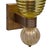 Glass Pair of Murano Olive Green Glass and 24 Carat Gold Avventurine Sconces For Sale - Image 7 of 10