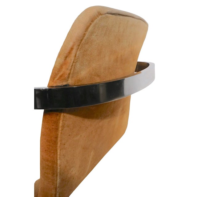 Milo Baughman 1970’s Chrome Frame Arm Chair After Baughman For Sale - Image 4 of 10