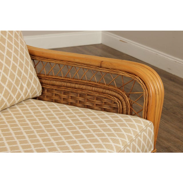 Braxton Culler Rattan and Wicker Loveseat For Sale In Philadelphia - Image 6 of 12