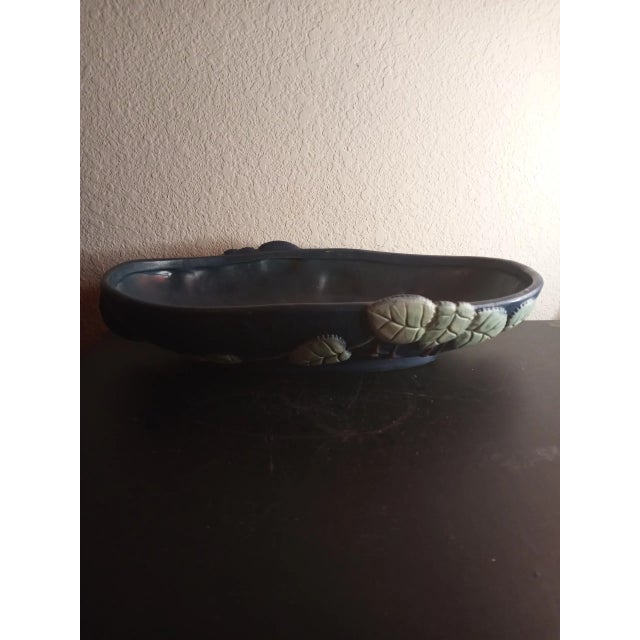1980s 1980s Roseville Dual Handle Oval Bowl For Sale - Image 5 of 8