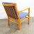 Mid Century Danish Modern Lounge Chair Ole Erik Jorgensen Purple Fabric Wood MCM For Sale - Image 4 of 12