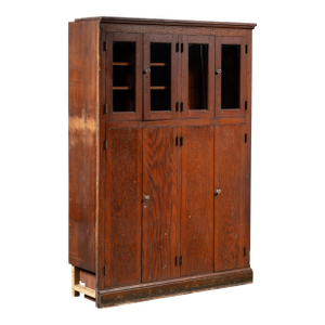 Antique Massive Oak Archive Cabinet