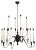 Black & White Chandelier, 1950s For Sale