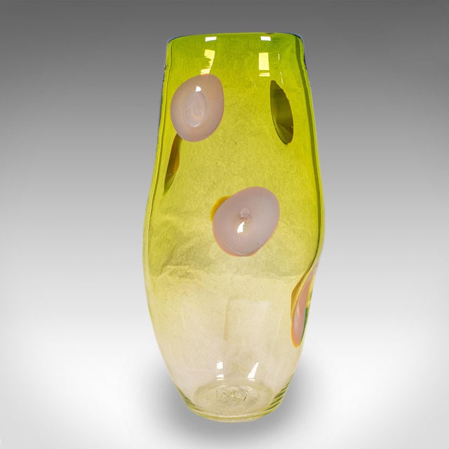 2000 - 2009 Vintage Art Vase, English, Blown Glass, Display Sleeve, Columbia Glassworks For Sale - Image 5 of 10