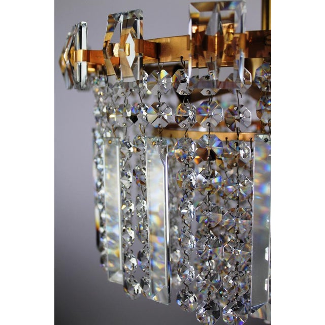 1960s Chandelier With Swarovski Crystals, 1960s For Sale - Image 5 of 16