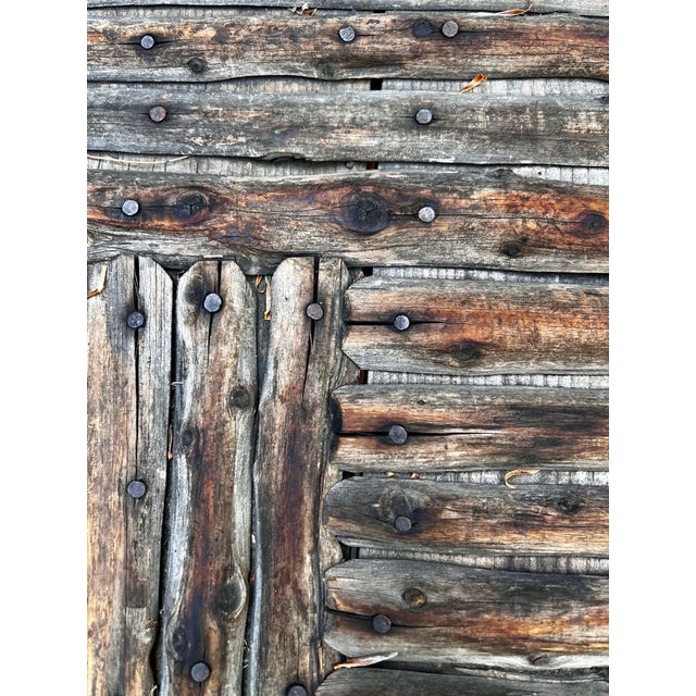 Wood American Rustic Adirondack Twig Side Table For Sale - Image 7 of 12