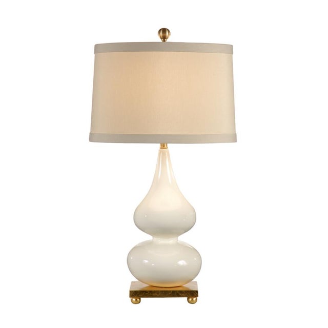 Ceramic Wildwood Whitney Table Lamp - Snow For Sale - Image 7 of 7