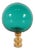 Blown Glass Lamp Finial - Teal For Sale