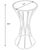 Contemporary Faruh Metal & Mirrored Accent Table, Silver For Sale - Image 3 of 10
