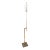 1960s Adjustable Brass and Chrome Telescoping Floor Lamp, Attributed to Laurel For Sale