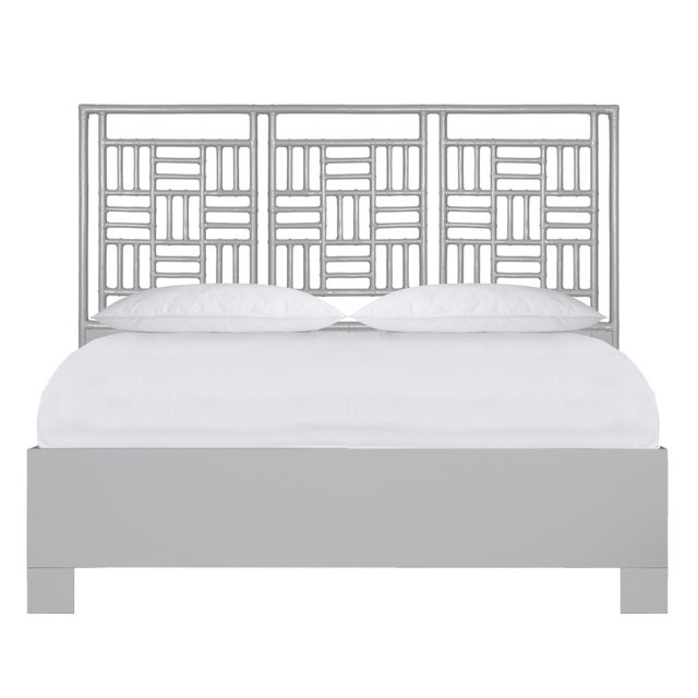 Finn Platform Bed King - Light Gray For Sale - Image 12 of 12