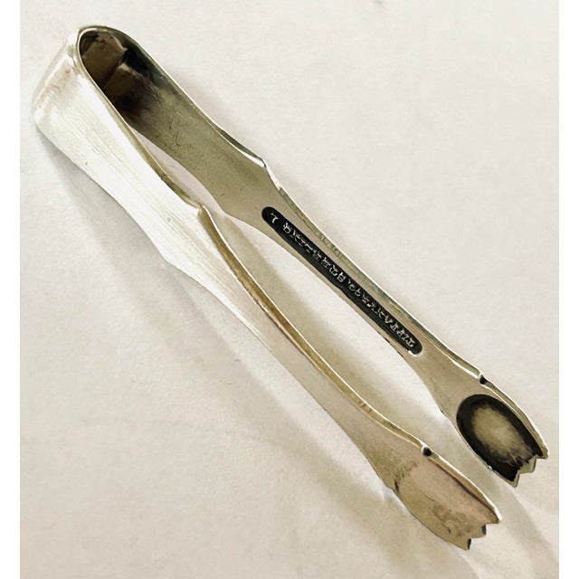 Tiffany Co. Sterling Silver Saccharine Box With Lid & Tongs For Sale - Image 9 of 10