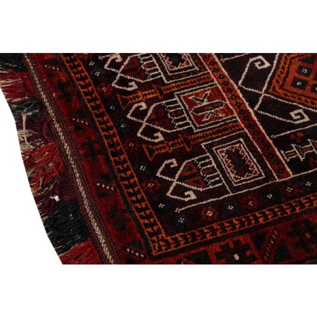 Textile Vintage Persian Scatter Rug, 3'1" X 4'8" For Sale - Image 7 of 9