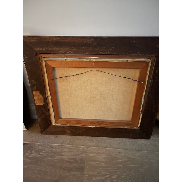 1960s Listed American Artist Hugo Casar Signed Framed Original Oil Painting of Flowers and Fruit For Sale - Image 10 of 10