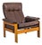 Vintage Teak & Leather Atlanta Armchair by Sven Ellekaer for Skippers Mobler A/S Design, 1980s For Sale