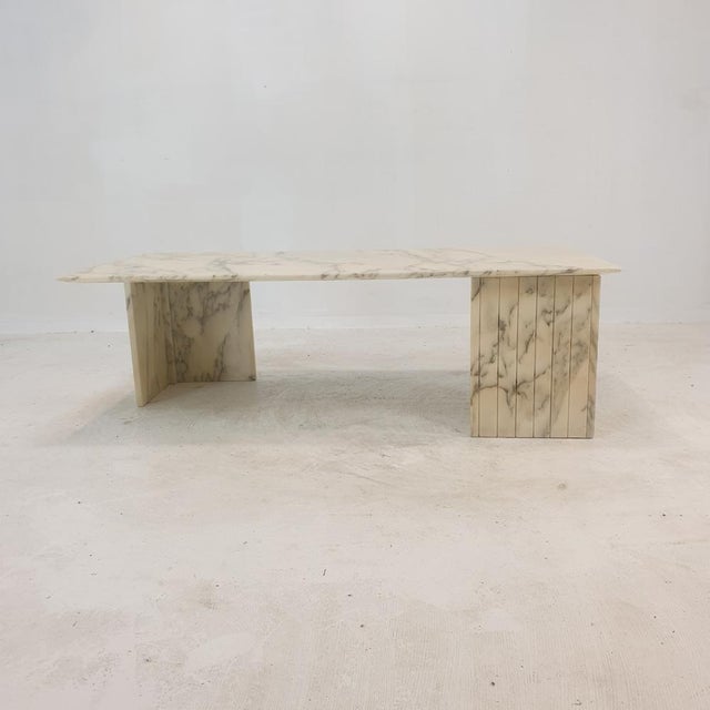 Mid-Century Modern Italian Marble Coffee Table, 1970s For Sale - Image 3 of 18