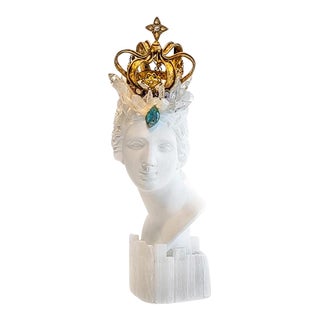 "Fanouria" Contemporary Classical Embellished Head For Sale