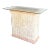 Postmodern Pink and Beige Tessellated Stone Console Table For Sale