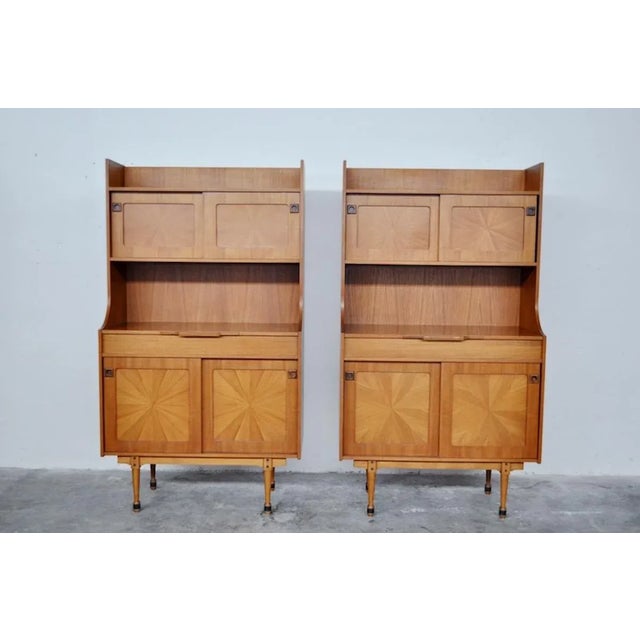 Mid-Century Italian Rosewood Cabinets, 1960s, Set of 2 For Sale - Image 10 of 10
