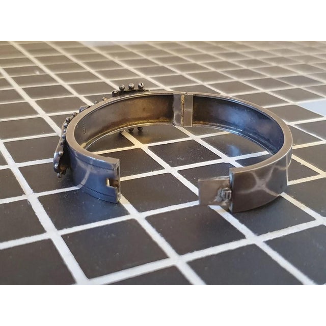 Art Deco Silver Bracelet in 925 Silver from Roberts & Dore, 1920s For Sale - Image 4 of 10