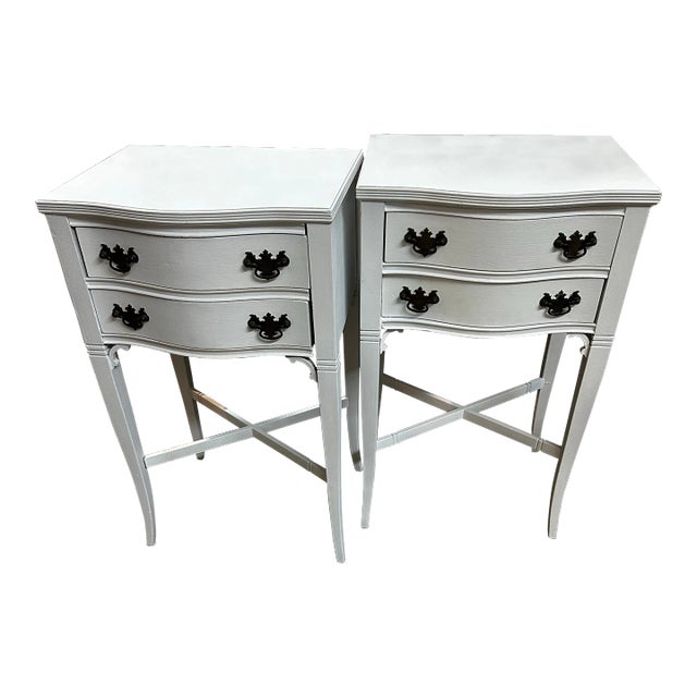 French Bombee Night Stands, Pair For Sale
