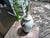 Wood Vintage Frederick Cooper Tobacco Leaf Table Lamp Featuring Hand-Painted Floral and Bird Motifs. For Sale - Image 7 of 18