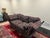 Vintage Custom-Made Tapestry Couch For Sale - Image 10 of 15