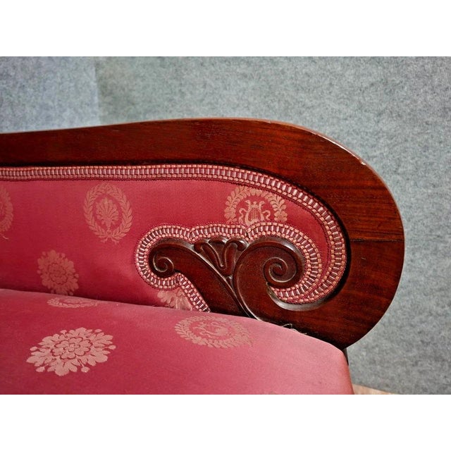 Restoration Empire Mahogany Sofa, 1890s For Sale - Image 4 of 9