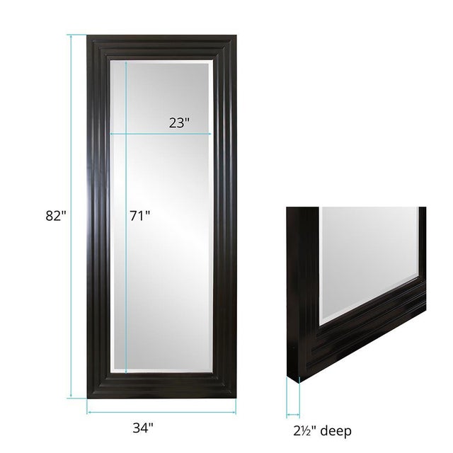 Wood Delano Mirror For Sale - Image 7 of 10
