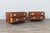 Mid-Century Modern Pair of Mid-Century Modern Campaign Walnut Nightstands by Baker Milling Road | Brass Hardware, Circa 1960s For Sale - Image 3 of 18