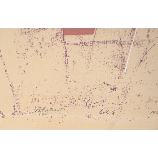 1960s Geometric Abstract Lithograph in the Style of Kandinsky by Harold Weiner For Sale - Image 5 of 9
