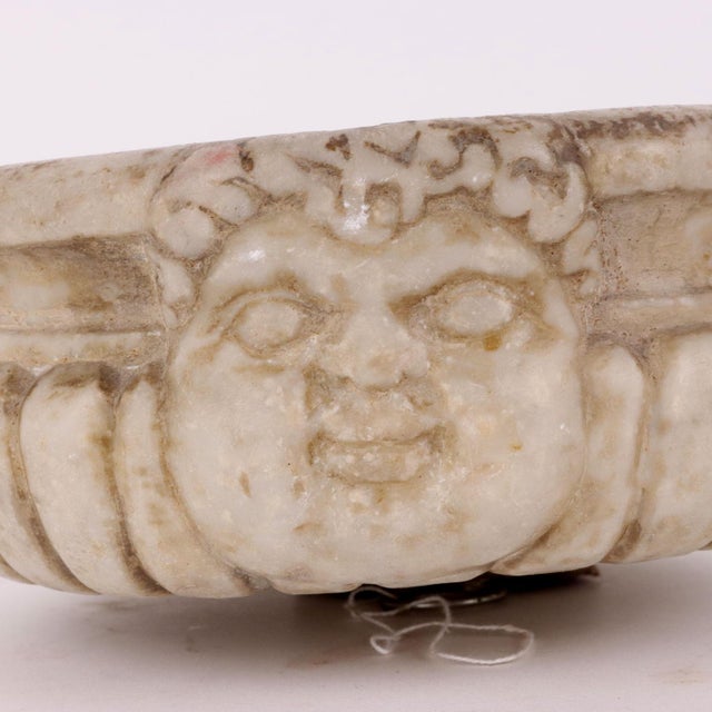 Bascellato Marble Bowl with Sculpted Face For Sale - Image 4 of 9