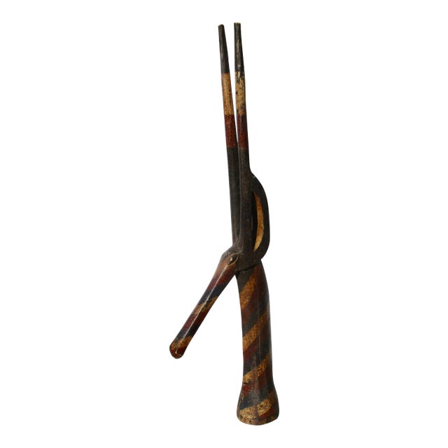 Mask Headdress African Kurumba Adone Antelope Large 6ft.4 In For Sale