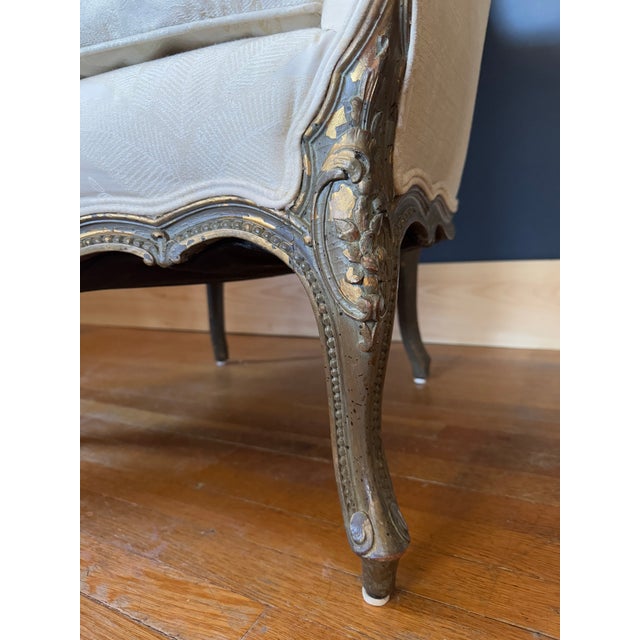 19th Century Gilt Louis XV Bergere For Sale - Image 11 of 11